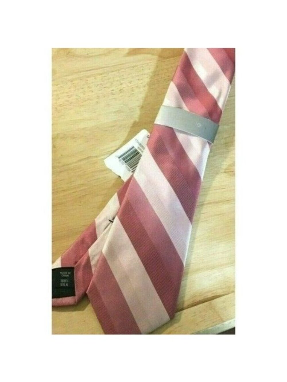 Mens Calvin Klein Sunrise Stripe 100% Silk Dress Neck Tie 1 Size NWT - Picture 5 of 11